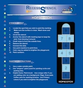 hopscotch stencil