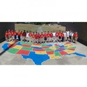 U.S. Playground Map Stencil US map