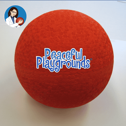 Playground Ball (Red and Blue)