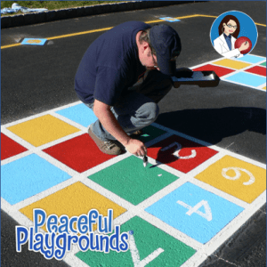 playground alphabet stencil