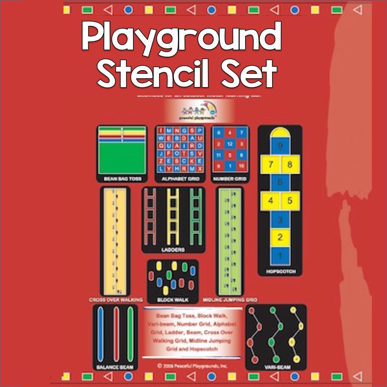 Playground Stencil Set