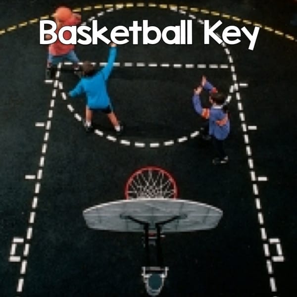 Basketball Key Stencil