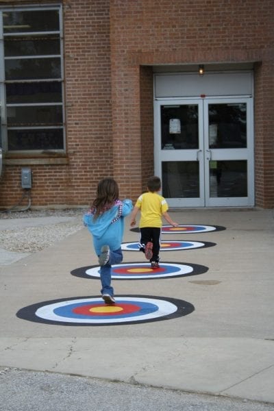 school playground target games