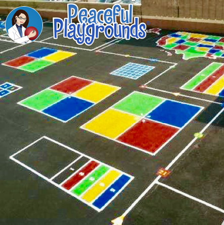 Peaceful playgrounds markings