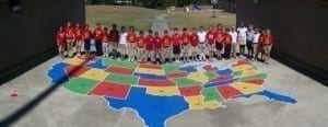 school playground stencils- US Map Stencil