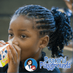 girl drinking milk