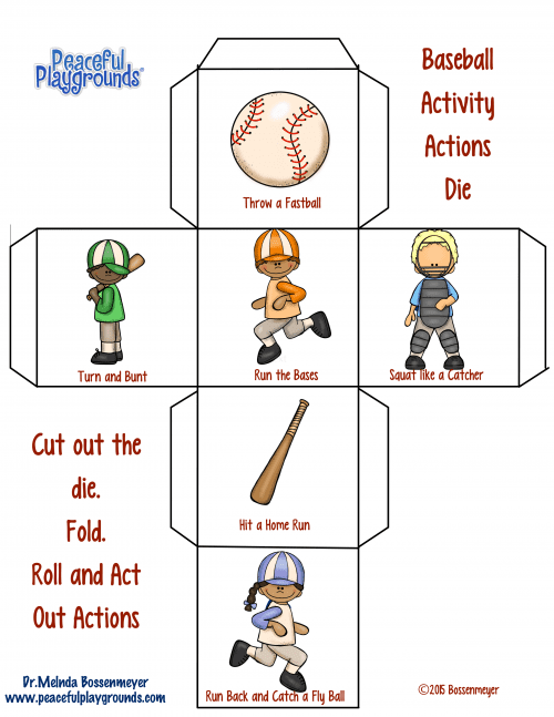 Baseball activity dice