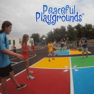 Four Square/Box Ball Reusable Stencil Large  Playground painting, School  playground, Outdoor classroom