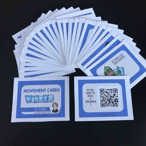 Winter movement cards