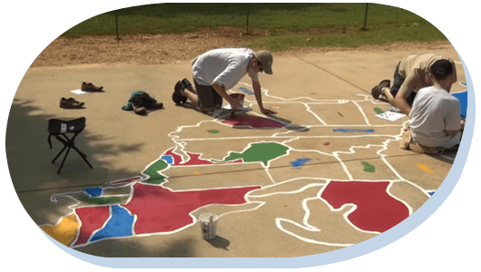 painting the U.S. Map